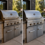 BBQ and Oven Degreaser Split View of before and after | Royalebreeze | Product of Canada