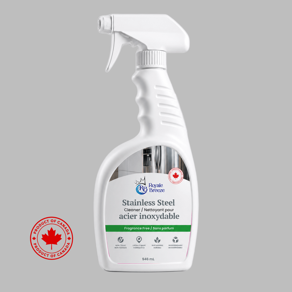 Stainless Steel Cleaner From Royale Breeze. Product of Canada